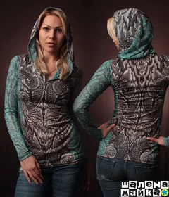 змеиная кожа  женская с капюшоном